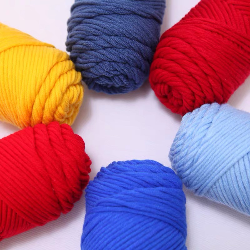 diy hand-woven scarf thread coarse wool material package for boyfriend, self-woven lover milk cotton new product Specification image