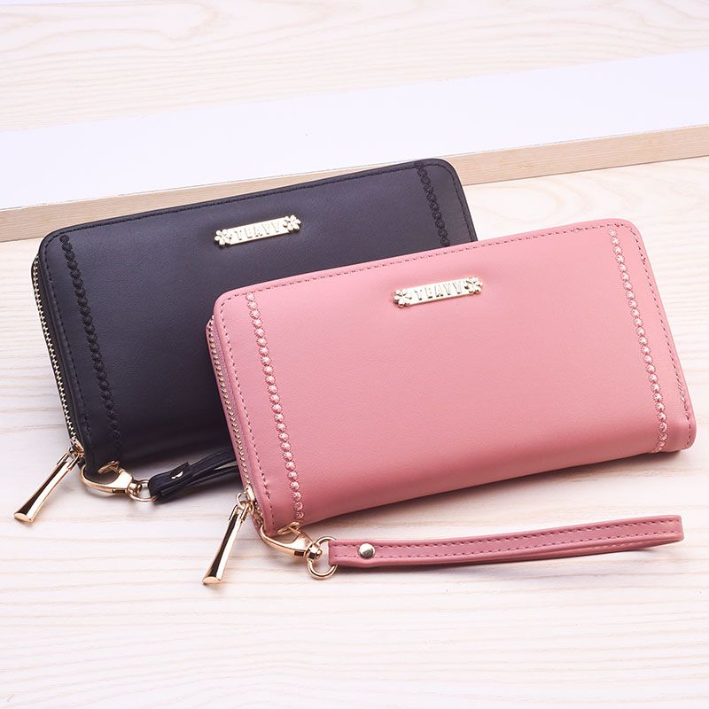 New girls long wallet exquisite hardware single zipper portable multi - slot large capacity manufacturers direct thumbnail