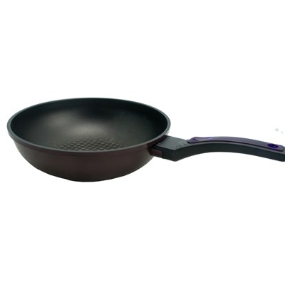 Kitchen Code: Korean Imported Kitchenware 3D Universal Purple Diamond Non-stick wok 30cm (Lid not included) detail image 1