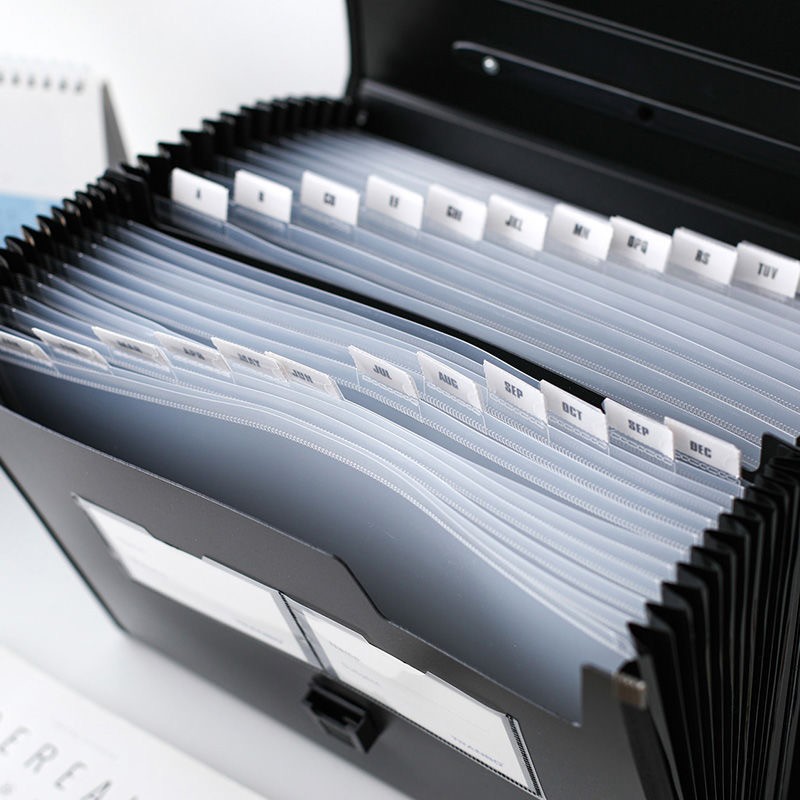 全标TRANBO大容量26格手提多层风琴包文件袋学生试卷收纳袋详情图4