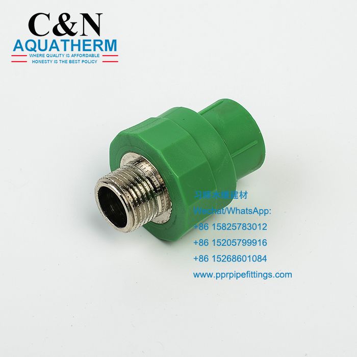 PPR external thread direct external thread clamp PPR pipe fittings professional export pipe and pipe fittings