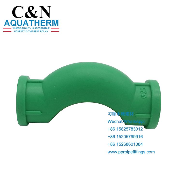 Factory Direct PPR Bridge Bend 20 25 32 Pipe fittings export