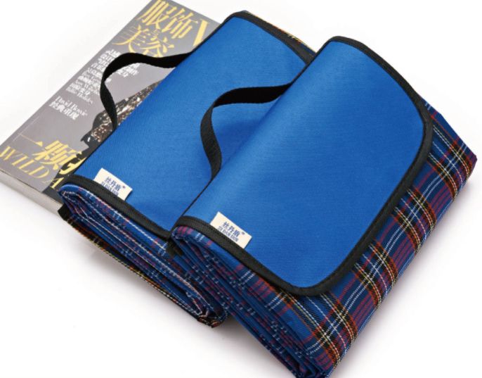 Customizable LOGO checkered Oxford cloth picnic mat, moisture-proof mat, camping mat, casual mat details Picture