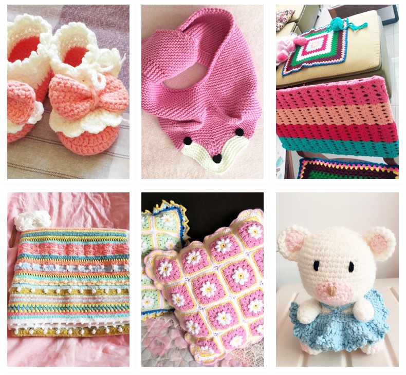 Bao Bao wool 5-strand milk cotton medium-thick wool thread, pure cotton thread, hand-knitted crochet thread, diy scarf thread, free shipping detail image 11