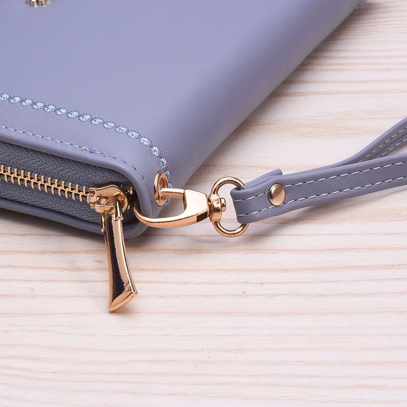 New ladies long wallet fashion atmosphere elegant hardware large capacity single zipper has portable manufacturers direct sale Item Picture