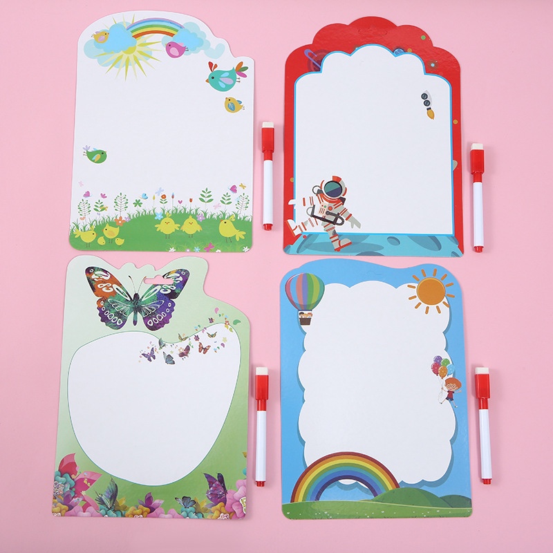 可擦白板 儿童益智写字板 可擦留言板 涂鸦板 纸质写字板