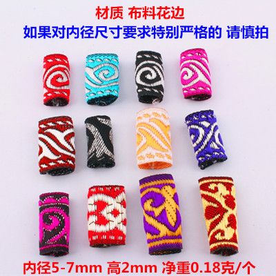 New wig: Reggae dreadlocks, hair bands, African dreadlocks, colorful fabric hair bands, hair bands, hair buttons Specification image
