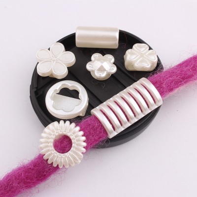 Reggae dreadlocks, beaded headwear, hair accessories, braids, plastic ABS imitation pearls detail image 1