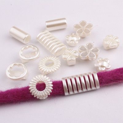 Reggae dreadlocks, beaded headwear, hair accessories, braids, plastic ABS imitation pearls Specification image
