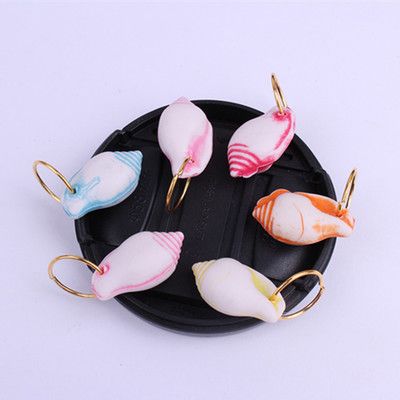Dreadlock accessories, hair bands and hairpin pendants, plastic acrylic ocean series conch pendants details Picture