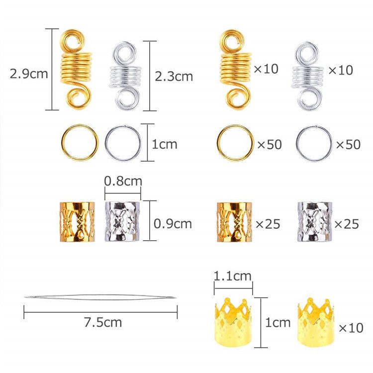 The new wig with dreadlocks features a large hole printed flower and wood bead silver pendant and a hollowed-out flower tube details Picture