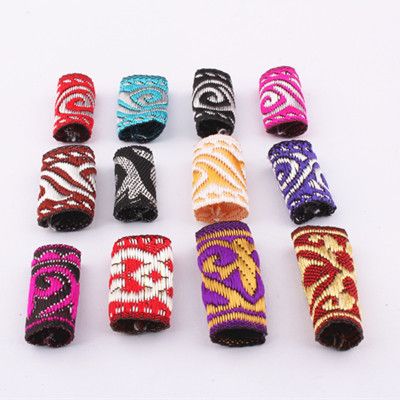 New wig: Reggae dreadlocks, hair bands, African dreadlocks, colorful fabric hair bands, hair bands, hair buttons details Picture