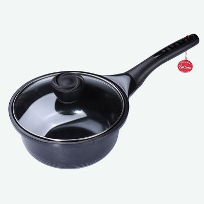 Korean-style double-ear instant noodle pot, stainless steel lifting pot, enamel pot, multi-functional frying and stir-frying flat pan, household kitchenware