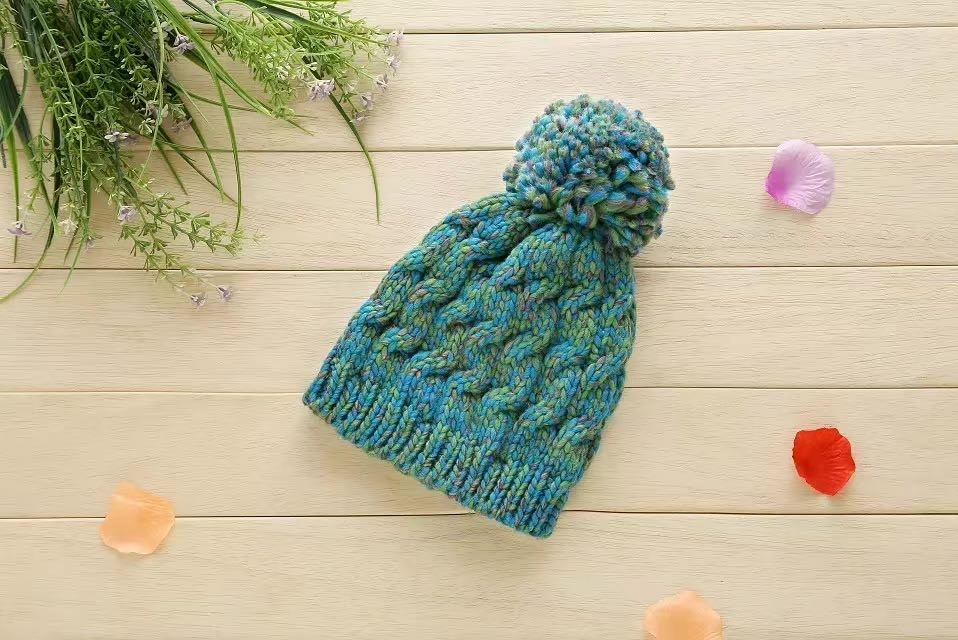 South Korea Mixed Color Woolen Hat With Wool Thickened Warm Autumn And Winter Hat Women's Winter Korean Version Of Tide Hat All Knitted Hat undefined