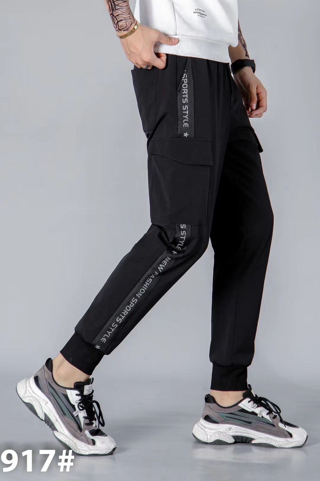 Otoño invierno estilo grueso pantalones de varios bolsillos ropa de trabajo pantalones de algodón para hombres holgado tamaño grande negocios corte recto al aire libre casual Item Picture
