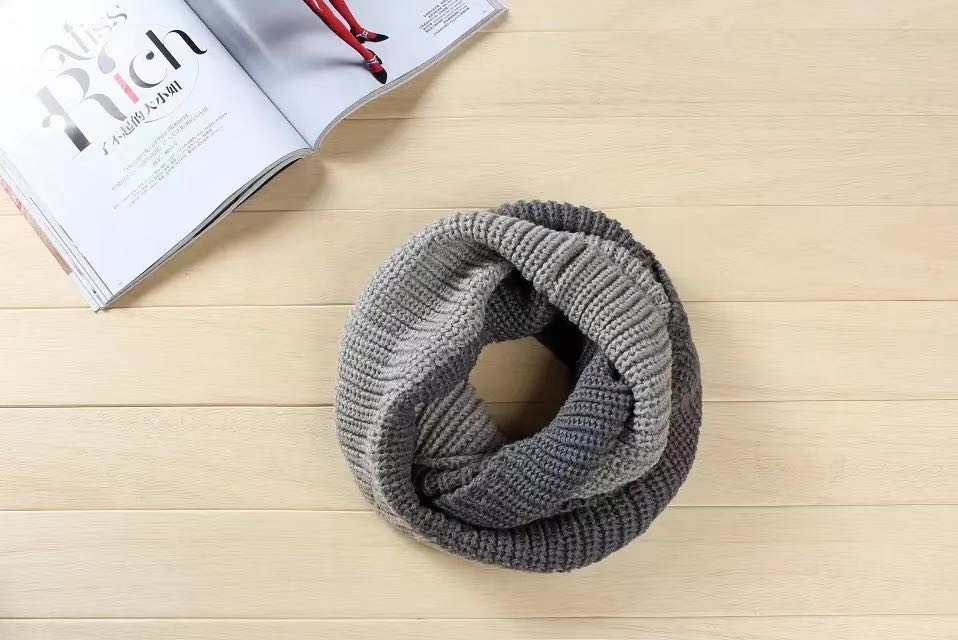 Contrasting Color Splicing Scarf Women Winter Everything With Thick Warm Neck Application Scenario