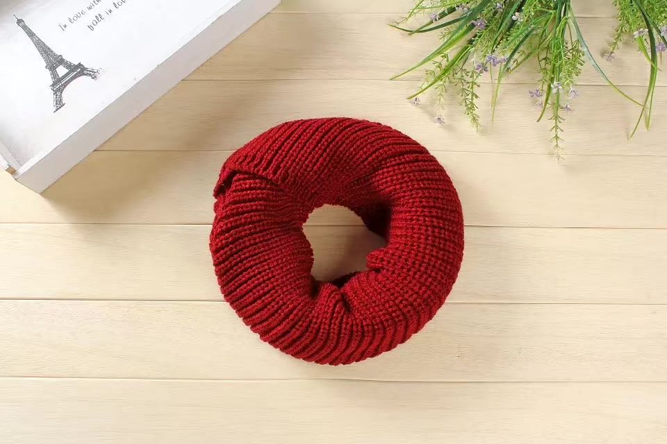 Bib Female Winter Korean Students With Harajuku Autumn And Winter Men's Wool Black Woolen Neck Set Knitted Scarf Item Picture