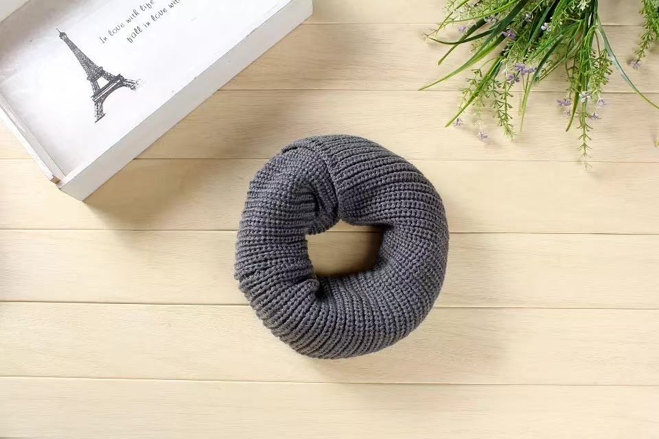 Bib Female Winter Korean Students With Harajuku Autumn And Winter Men's Wool Black Woolen Neck Set Knitted Scarf Specification drawing