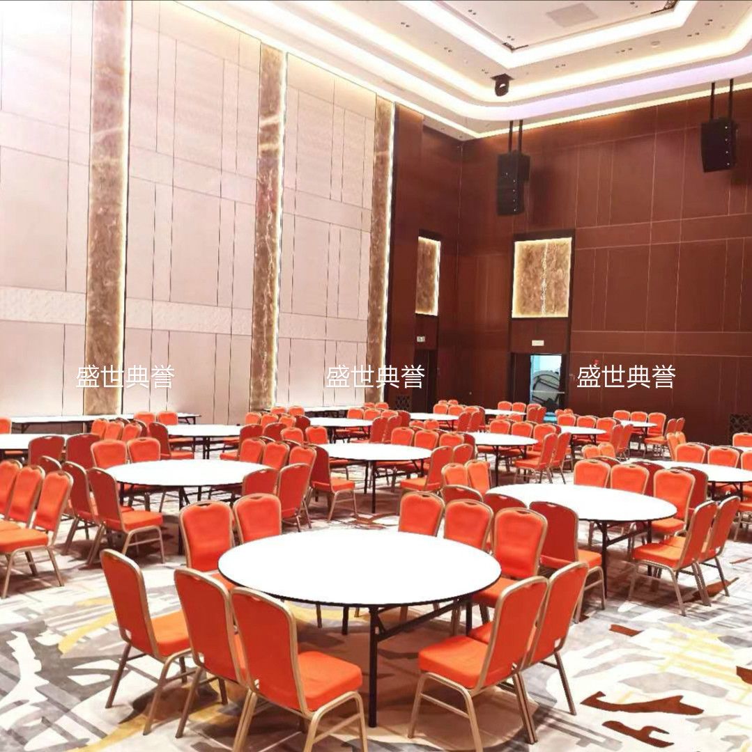 上海五星级酒店宴会厅折叠桌国际会议中心折叠圆桌婚宴1.8米圆桌详情图5