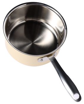 Cream-colored Korean-style double-ear instant noodle pot, stainless steel pot, stainless steel sleeve pot, enamel pot, multi-functional soup pot, household kitchenware Item Picture