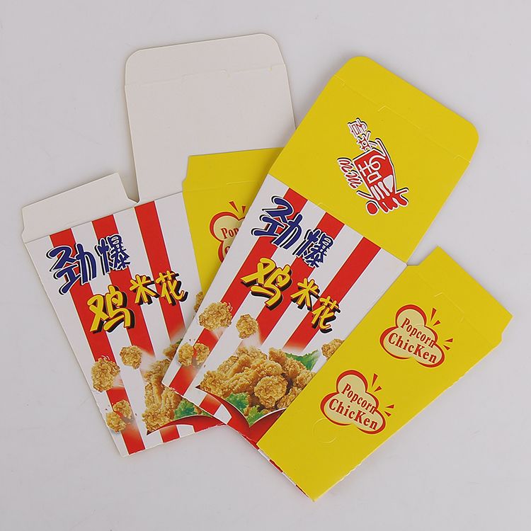 Popcorn Box Folding Popcorn Box Popcorn Box Disposable Food Box Box Box Square Packaging Box Customized