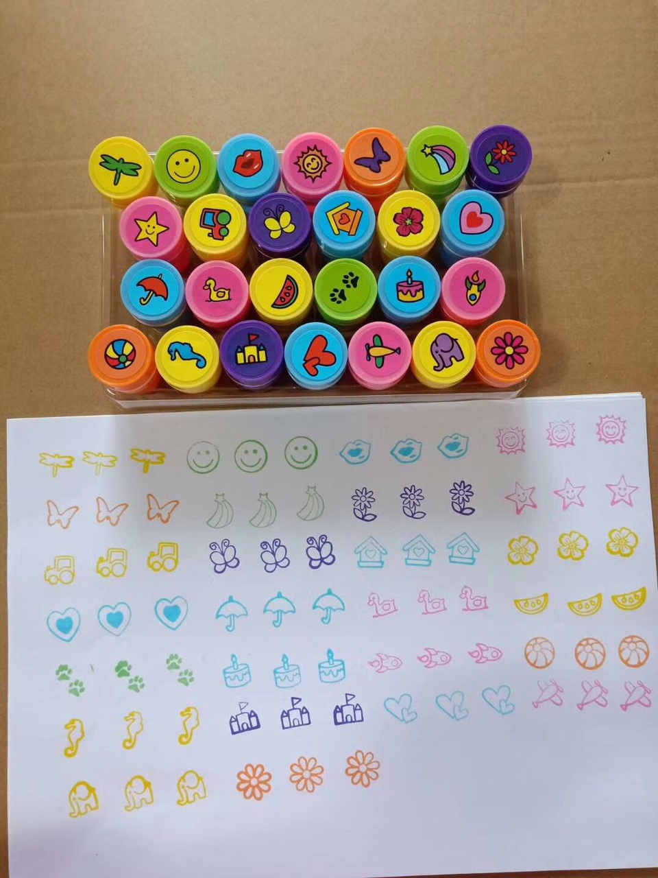 PVC26枚玩具印章 小蝴蝶印章系列