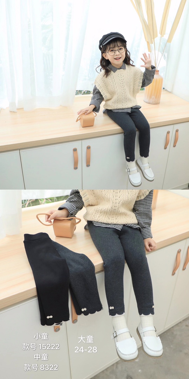 女童冬装新款打底裤2022年新款