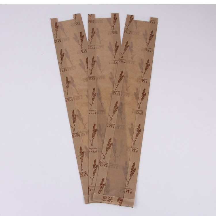Baguette Bag Toast Bag Window Kraft Paper Bag full figure