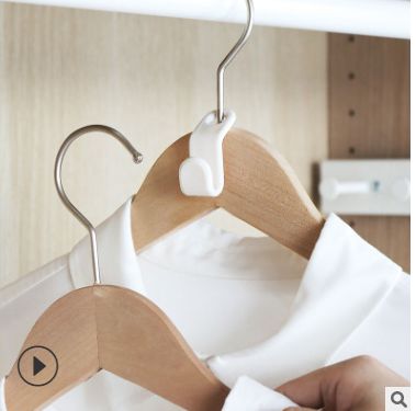 衣架连接挂钩S型加厚塑料单钩收纳省空间串联多层厨柜衣服撑子图