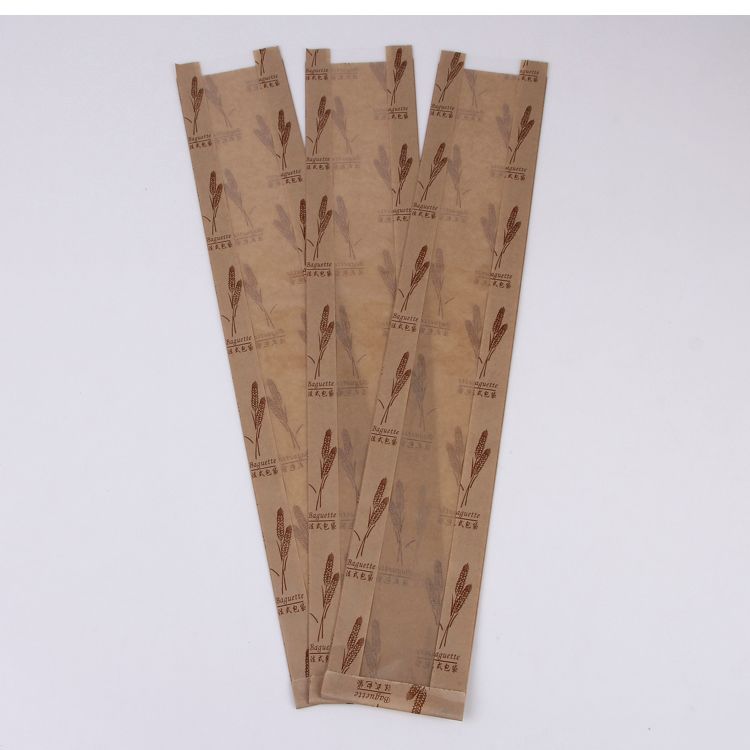Baguette Bag Toast Bag Window Kraft Paper Bag full figure