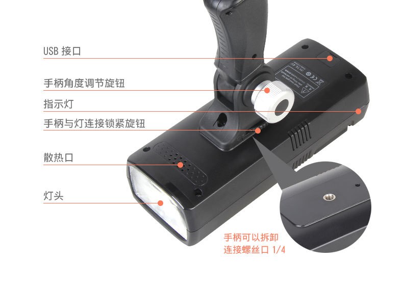 捷宝F1-200外拍灯闪光灯摄影灯便携锂电池无线TTL高速连拍旅拍灯详情图2