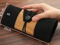 Roll-up pencil pencil case curtain bag large capacity retro style male college students creative personality junior high school