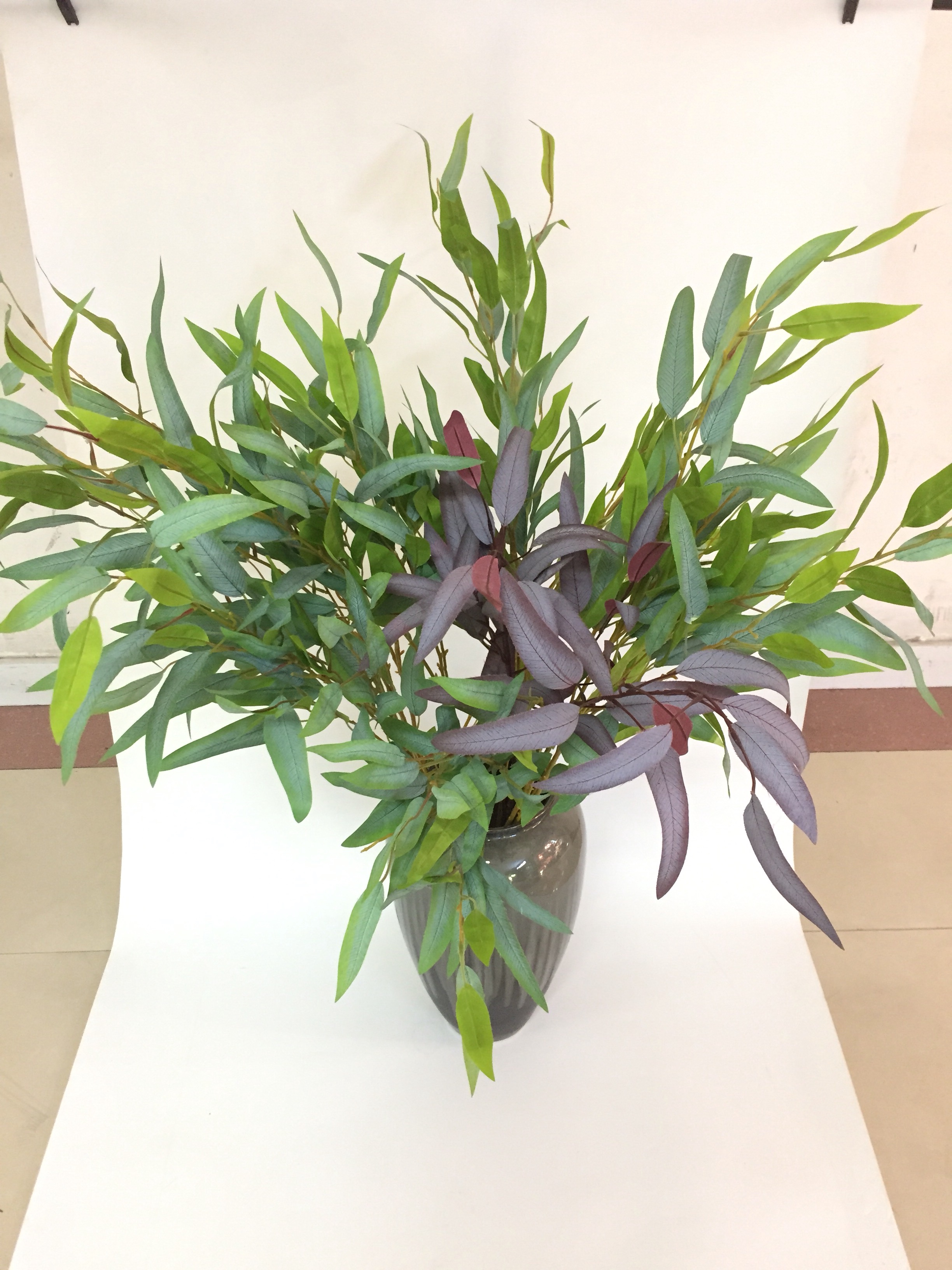 单枝4叉桉树叶仿真假花假植舞台绿植工程花草详情图1