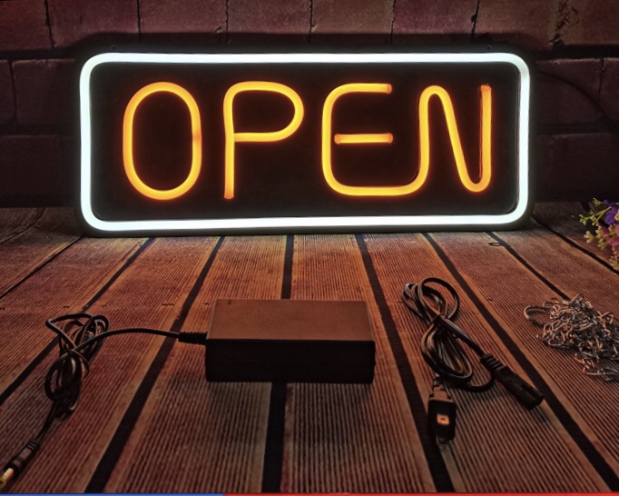 50*25厘米LED柔性霓虹灯广告牌细节图