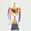 The trophy manufacturer has T140C metal trophies in stock and offers wholesale customization of competition trophies with printable content labels detail image 2