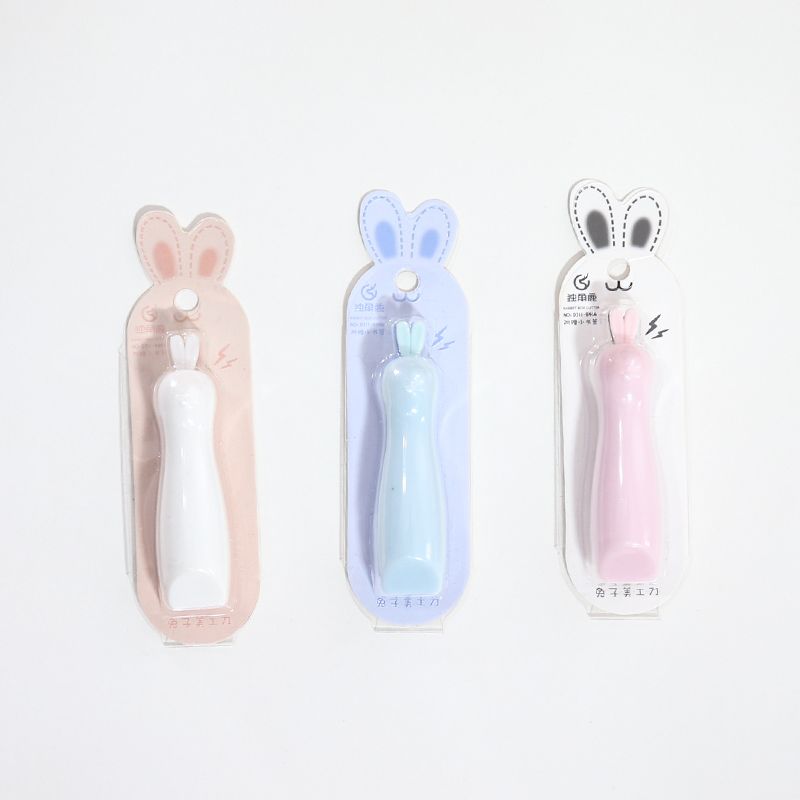 厂家直销原创设计兔子美工小巧便携开箱刀儿童DIY文具美工刀详情图5