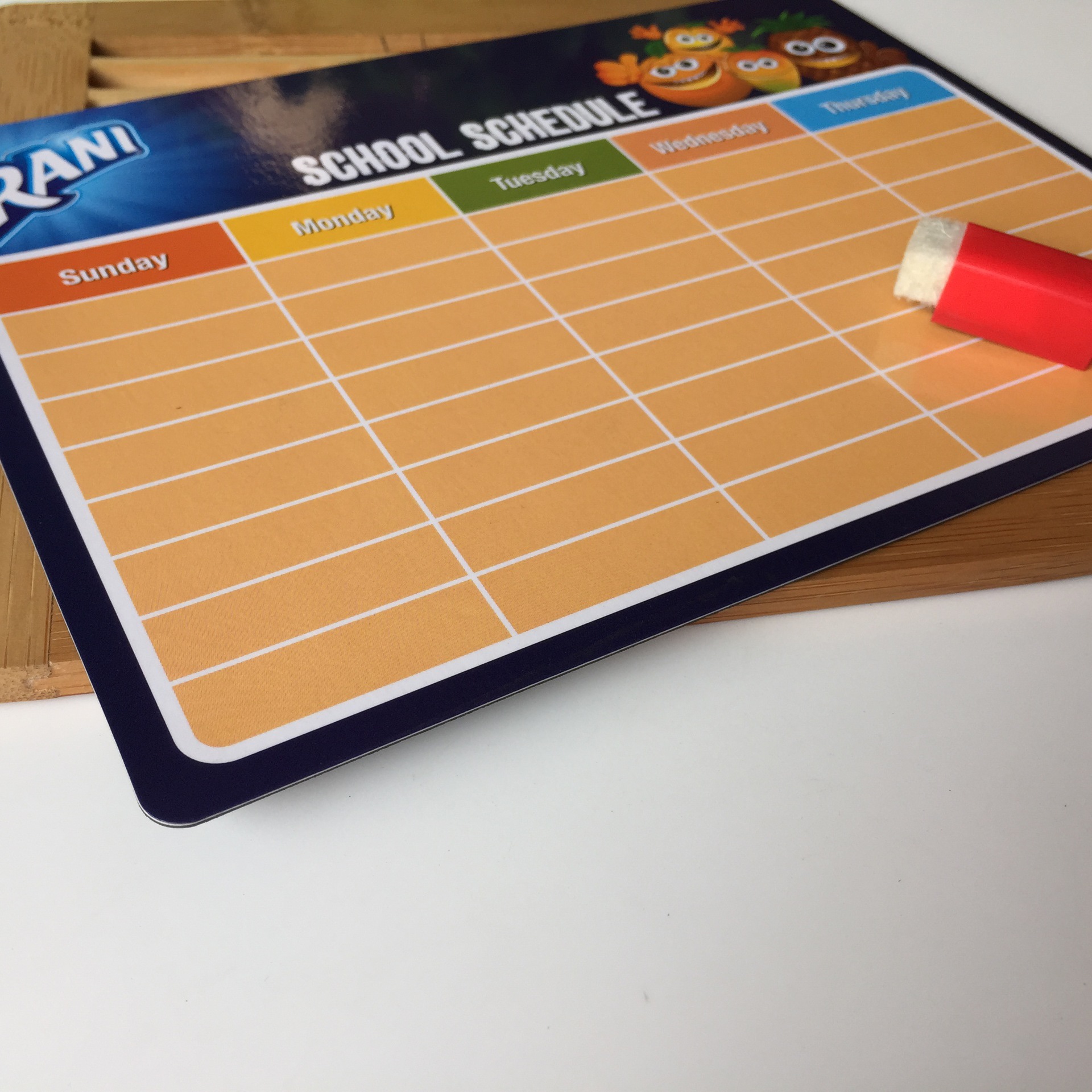 磁性留言板 磁性冰箱贴 可擦留言板 可擦涂鸦板 可擦白板 磁性白板细节图