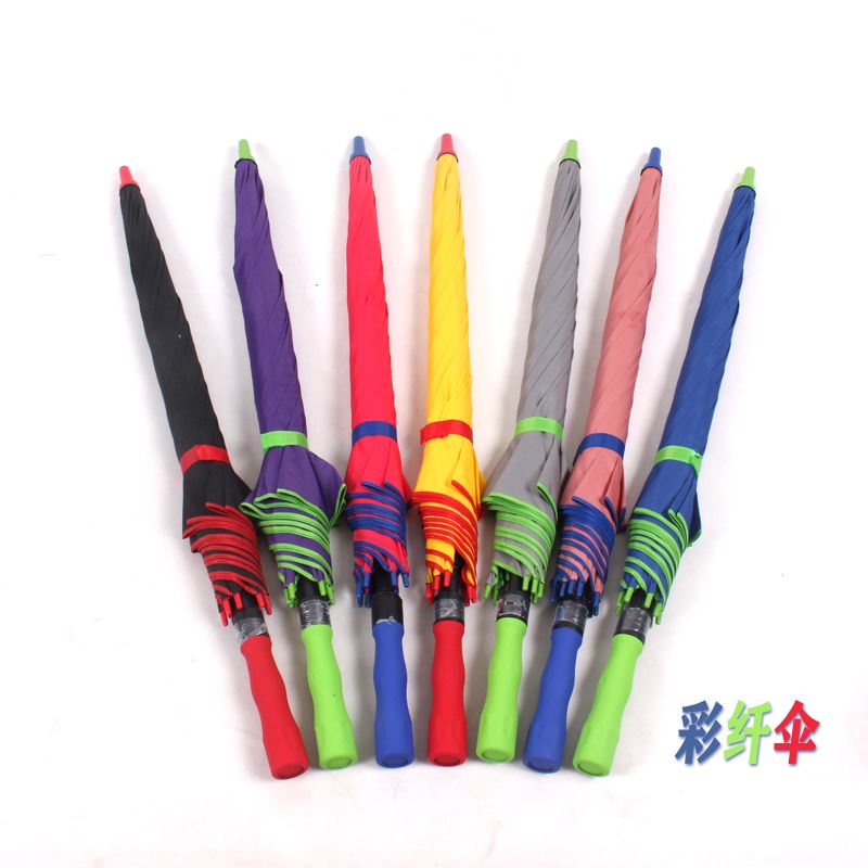 Colorful fiber umbrellas, oversized umbrellas, women's business gifts, advertising umbrellas, customizable logos