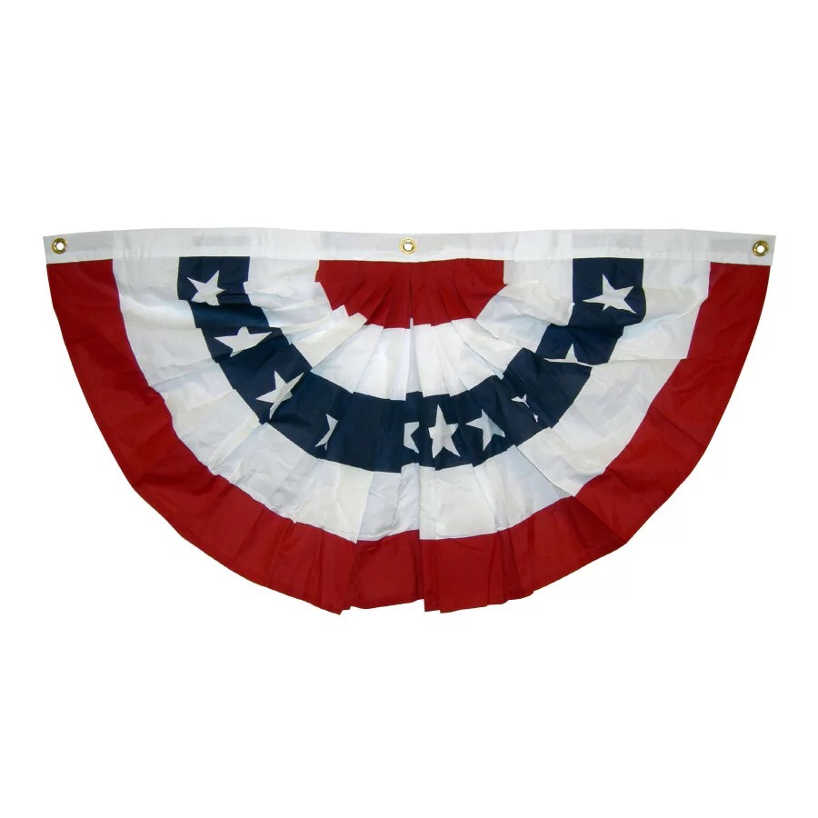 美国国庆用品，45*90cm 90*180cm美国扇形旗 旗裙图