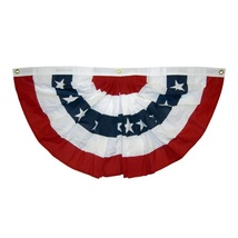 美国国庆用品，45*90cm 90*180cm美国扇形旗 旗裙