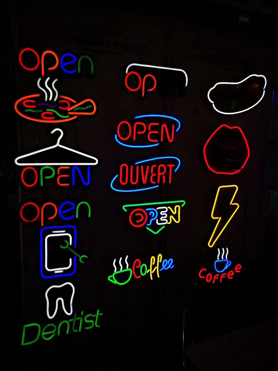 50*25厘米LED柔性霓虹灯广告牌详情图9