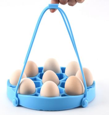 Multifunctional silicone egg steamer with handle silicone egg steamer Kitchen utensils Silicone steam kitchen utensils