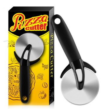 Pizza tool Stainless steel pizza knife Pizza wheel knife Pizza cutter with protective cover for foreign trade only