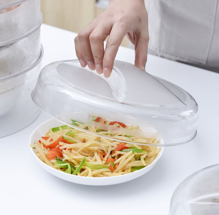 35823多层保温菜罩新款厨房餐桌菜罩子盖菜饭菜防尘罩白底实物图