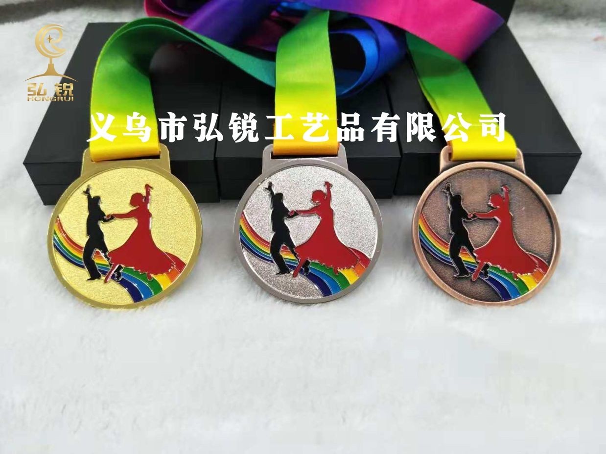 The HR-016 dance high-end medal and high-quality medal competition will offer rewards and customizable logos detail image 2