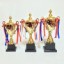 The trophy manufacturer has T140C metal trophies in stock and offers wholesale customization of competition trophies with printable content labels detail image 1