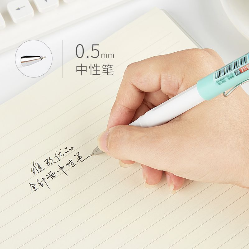Vio candy-colored fountain Pen 0.5mm A6 neutral student pen, full needle tip, fresh and light signature pen Item Picture