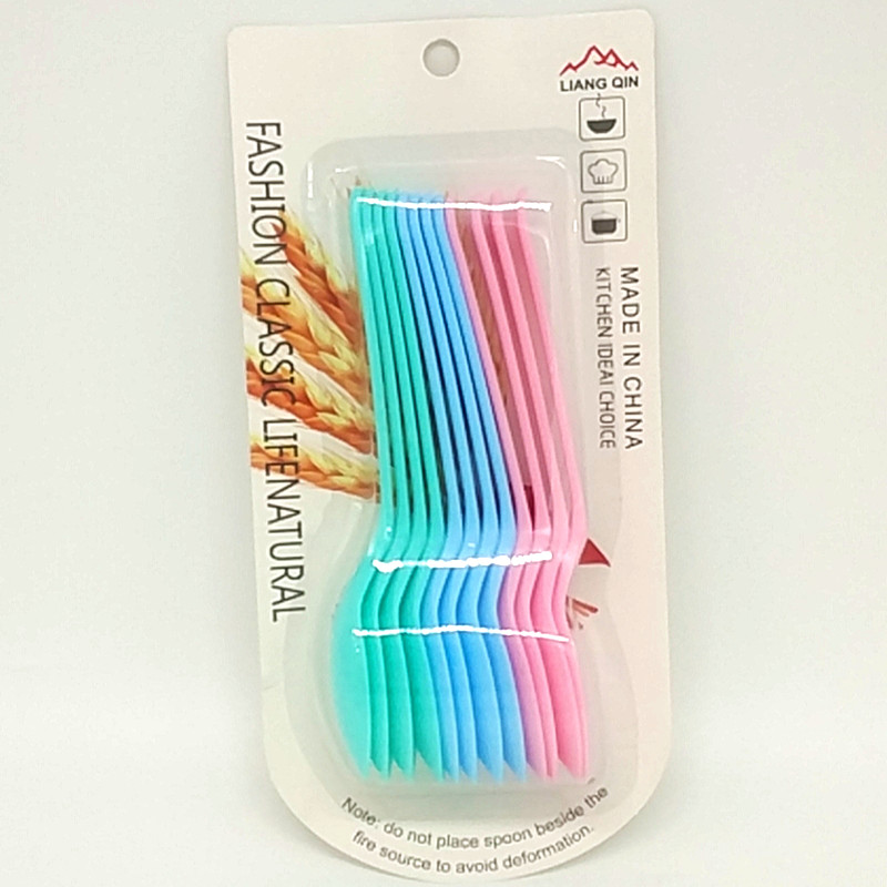 220-C12 Color spoon Plastic spoon tableware soup spoon Small hook spoon spoon spoon rice spoon