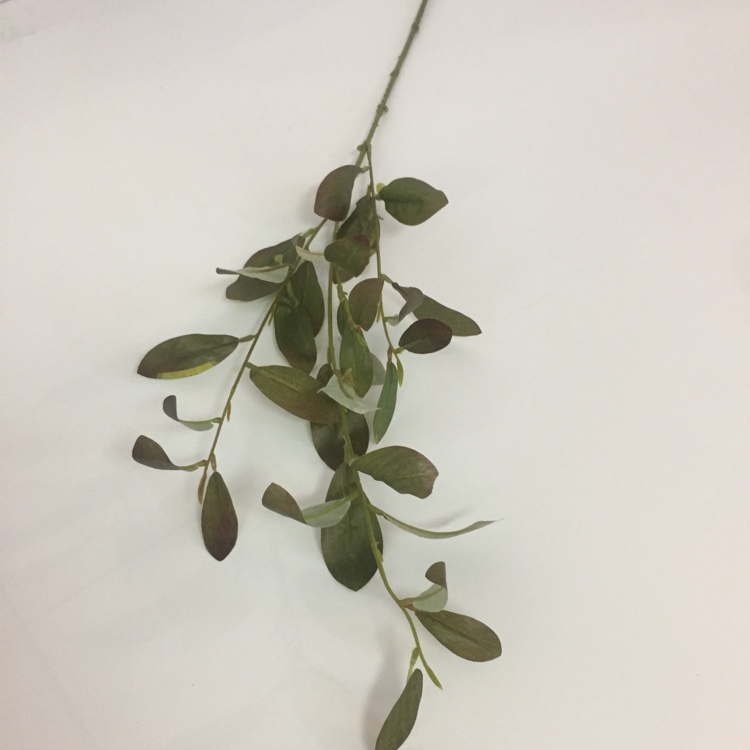 3叉小橄榄叶仿真绿植绿叶摆放花草详情图8