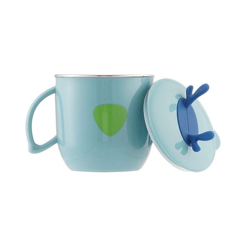 The stainless steel inner liner of the children's creative cup is made of 304 food-grade safety material, which is heat-resistant, anti-slip and cartoonish cute details Picture